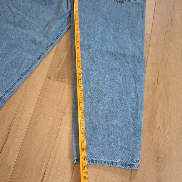 Empyre Jeans Mens 32 Blue Wide Leg Baggy Drawstring Skater Grunge Denim Y2K - Picture 7 of 8